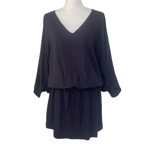 Zara Dresses & Skirts - ZARA Basic Navy Dress Cinched Waist Large